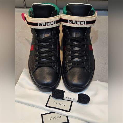 gucci dirty shoes high top|farfetch Gucci hi tops.